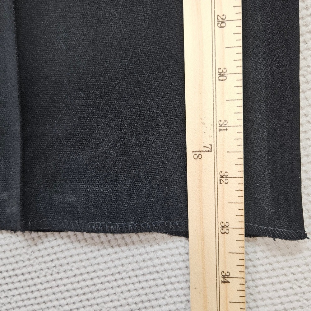 Carmel Zhao USA VTG Black High Waisted Straight Leg Tailored Dress Pants Size 32 - Picture 8 of 14